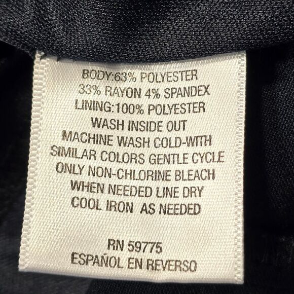 XOXO Black Mini Dress NEW Stretch Bodycon Preppy Ruffle Sleeveless Zip Women XXL - Picture 5 of 9